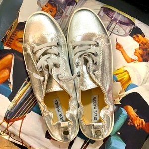 Silver Tennis shoes